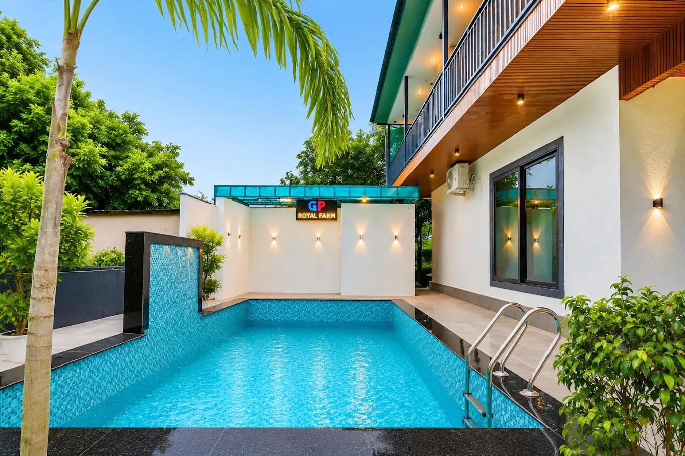 Private swimming pool beside the GP Royal Farm villa